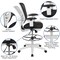 Flash Furniture Black Draft Chair, White Frame HL-0001-1CWHITE-GG - alternate 5